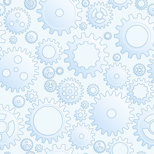 Διάνυσμα Σχέδιο Μηχανική Cogwheel Seamless Pattern. Φως μπλε εργαλείο και γρανάζι φόντο της ιστοσελίδας.  - Διάνυσμα, εικόνα
