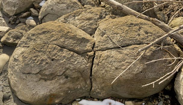 Lieu - Russie, la République d'Adygea. District de la vallée de l'Ammonite. La plus grande accumulation d'artefacts de l'ancien océan de Téthys. - Photo, image