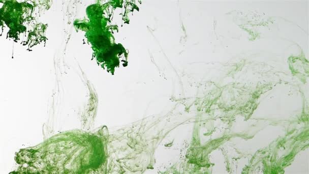 Verde Abstrato Explosão Fundo dentro da água
 - Filmagem, Vídeo
