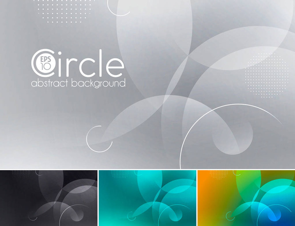circle abstract background - black - Вектор,изображение