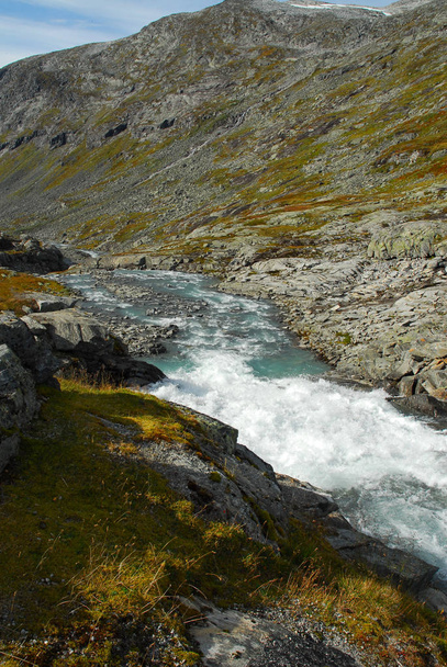 Norway on nature landscape background - Fotó, kép
