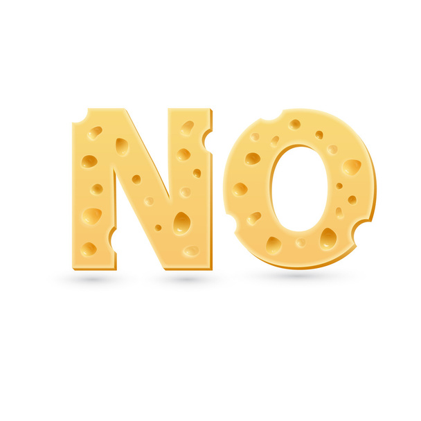No word of cheese. - Vector, Image
