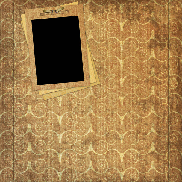 Декоративний старовинний папір з рамкою
 - Фото, зображення