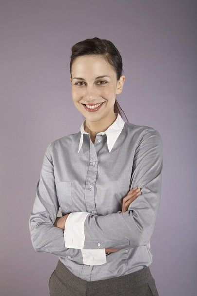 Businesswoman Standing with Arms Crossed - Photo, image