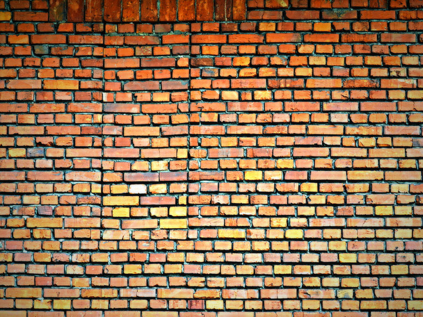 orange brick wall - Photo, Image