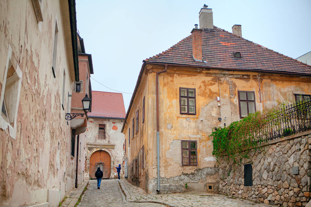 τουριστικό περπάτημα στην παλιά πόλη της Μπρατισλάβα  - Φωτογραφία, εικόνα