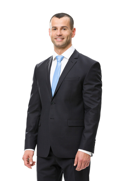 Half-length portrait of smiley business man - Фото, изображение