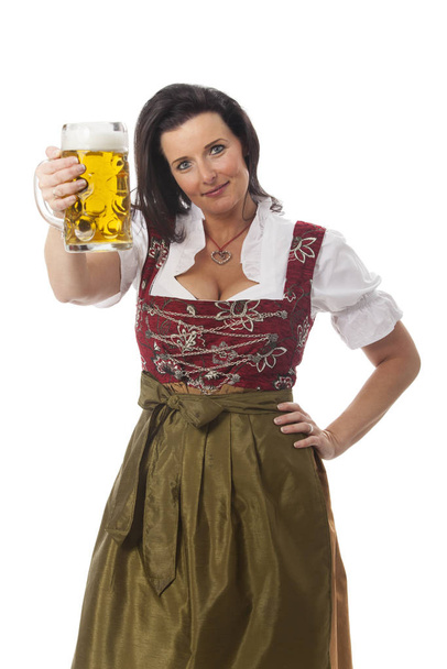 bavarian woman in a dirndl - Zdjęcie, obraz