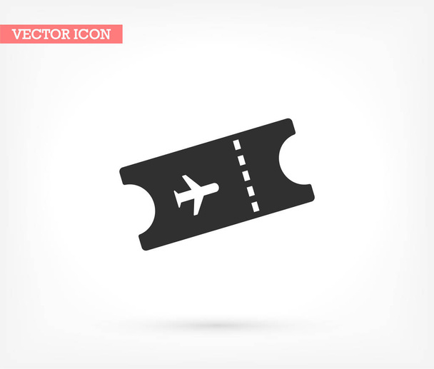 Ticket vector icon , lorem ipsum Flat design - Vector, Image