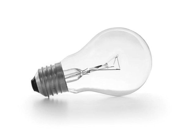 light bulb on white background - Φωτογραφία, εικόνα