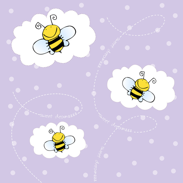 Фон з бджіл
 - Вектор, зображення
