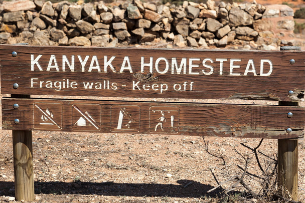 Ruinas del abandono de la granja Kanyaka. Cordilleras Flinders. Australia del Sur
. - Foto, imagen