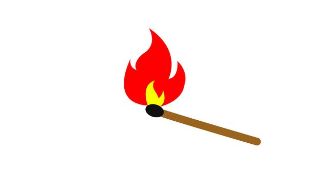  illustration of Burning matches on blue background - Photo, Image
