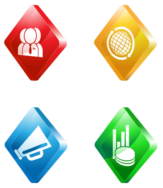 News glass transparent icon set in eps 10 - Foto, afbeelding