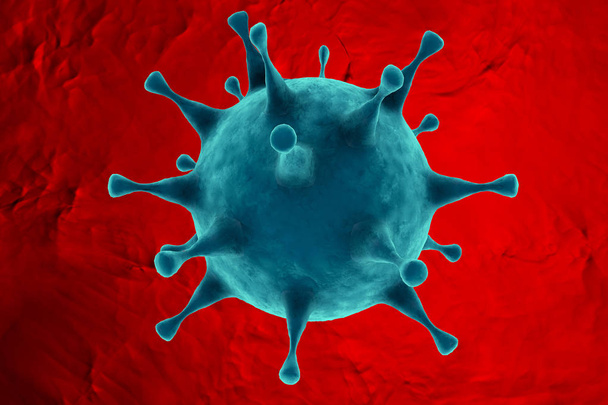 Coronavirus danger et maladie à risque de santé publique. Concept de risque sanitaire pandémique
. - Photo, image