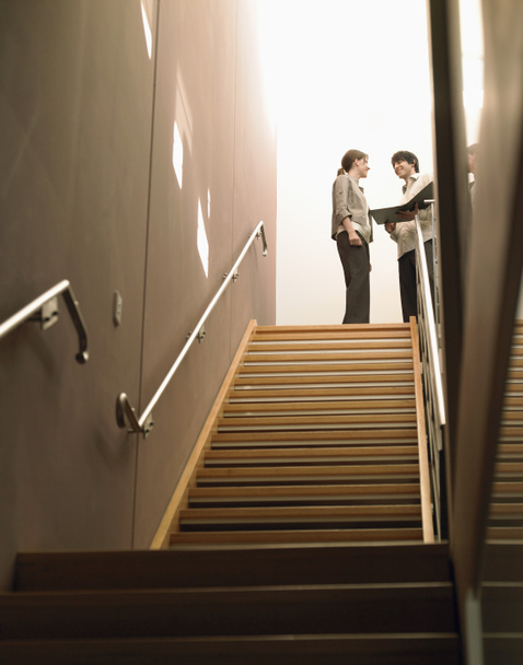 Businesspeople at Top of Stairs - Φωτογραφία, εικόνα