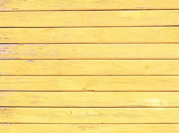 yellow wooden boards with texture as background - Photo, Image