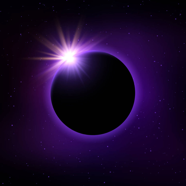 fundo eclipse solar
 - Vetor, Imagem