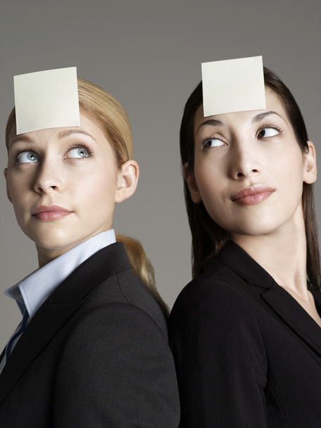 Office workers with sticky notes - Foto, immagini