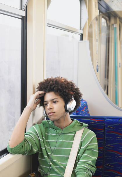 Young Man in Headphones - Φωτογραφία, εικόνα