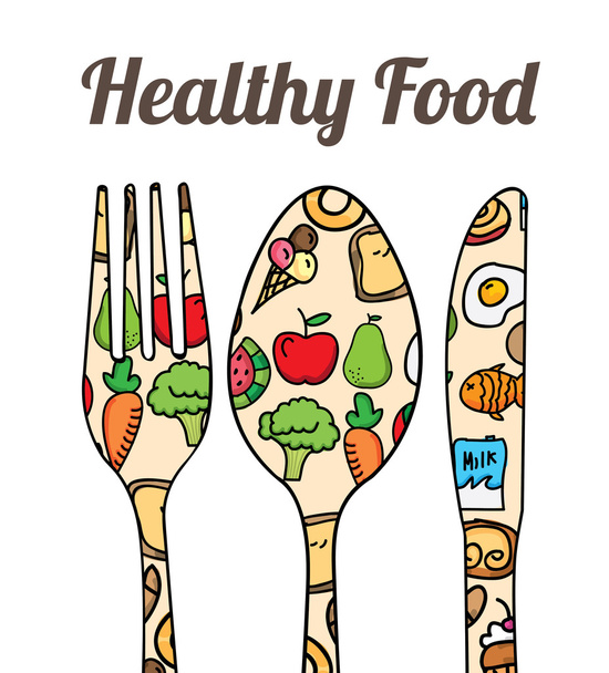 Alimento saludable - Vector, Imagen