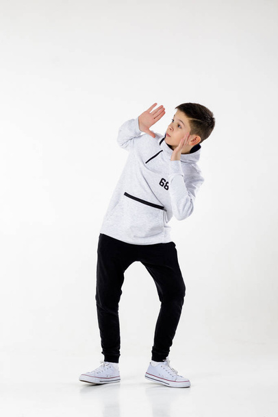 Little hip-hop boy dancing - Photo, image