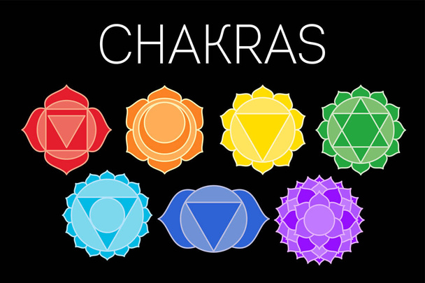Set di chakra: muladhara, swadhisthana, manipura, anahata, vishudd
 - Vettoriali, immagini