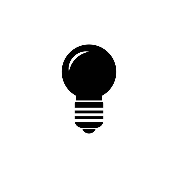 創造的なアイデアのシンボルのための電球アイコン - ベクター画像