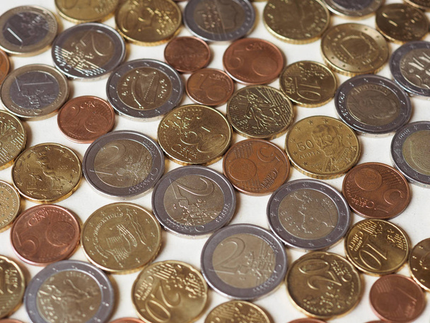 Euro coins currency of the European Union - 写真・画像