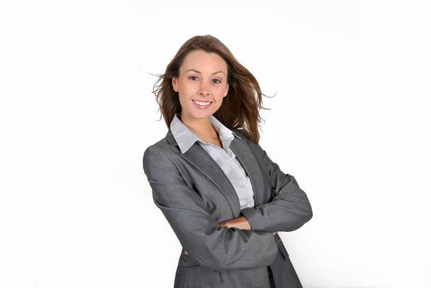 Businesswoman with arms crossed - Photo, image