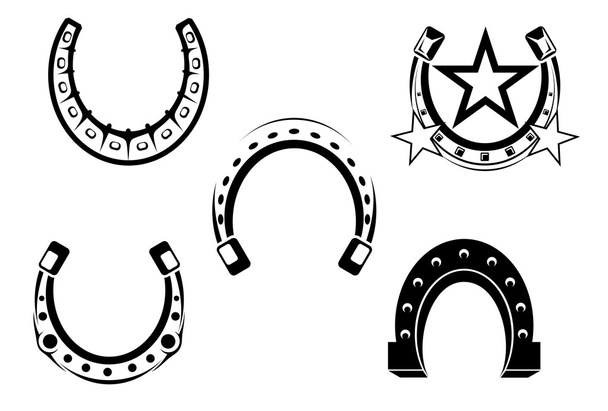 Set of horseshoes - Vector, Image