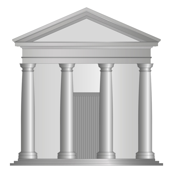 Tuscany temple - Vector, Image