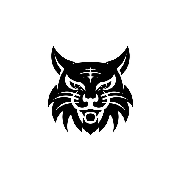 logotipo de la cabeza del gato enojado, logotipo del cuidado de mascotas con gato, Vector de diseño de la plantilla del logotipo del cuidado de mascotas
 - Vector, Imagen