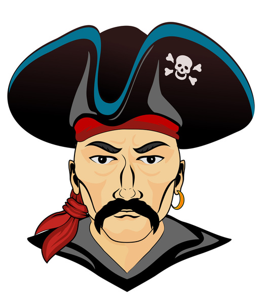 Pirata peligroso
 - Vector, imagen