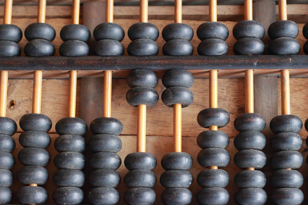 Chinese old wooden abacus. - Photo, Image