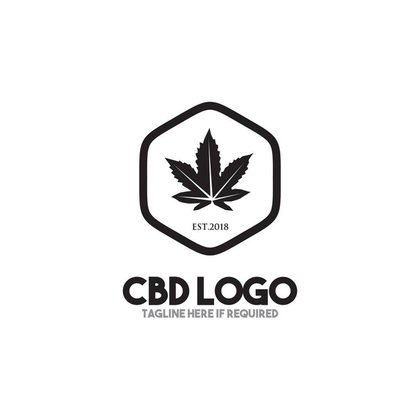 Modello vettoriale di disegno logo icona foglia di cannabis
 - Vettoriali, immagini