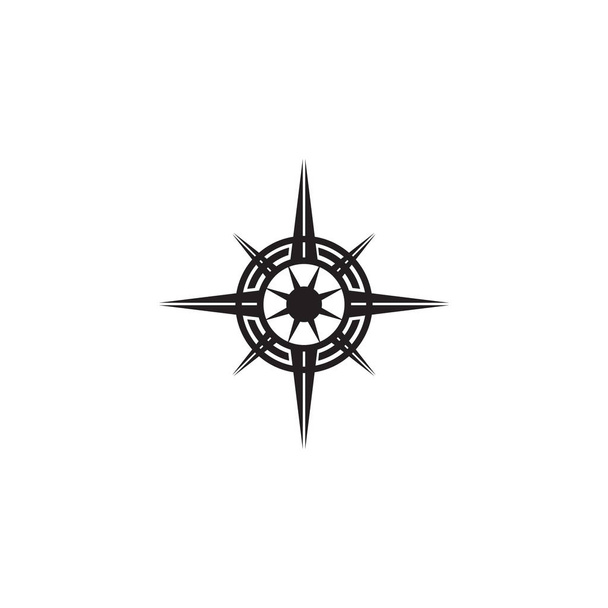 Шаблон векторной иллюстрации логотипа компаса
 - Вектор,изображение