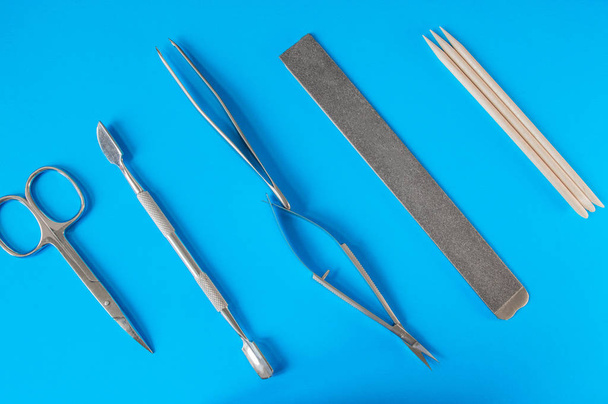 A set of cosmetic tools for manicure and pedicure - Photo, Image