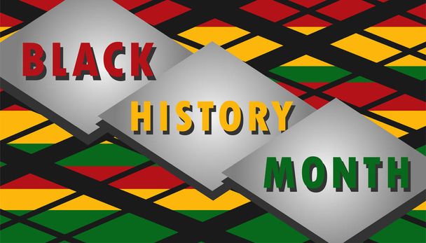 El cartel del Mes de la Historia Negra, que tradicionalmente se celebra anualmente en febrero en Estados Unidos y Canadá y en octubre en el Reino Unido. Vector EPS 10
. - Vector, imagen