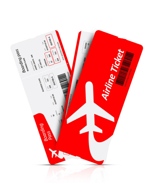 Billetes de avión en blanco
 - Foto, imagen