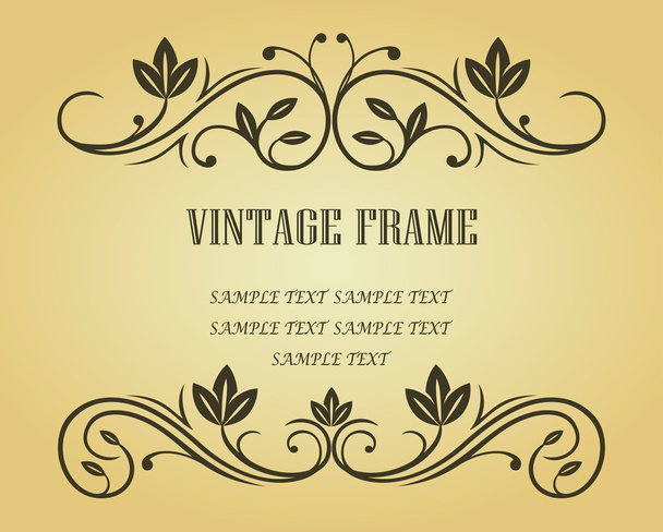 Vintage frame - Vector, imagen