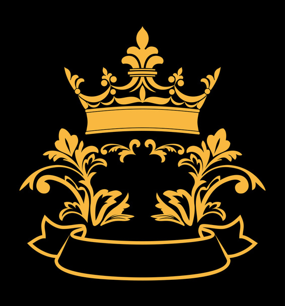 Heraldic crown - Vector, Image