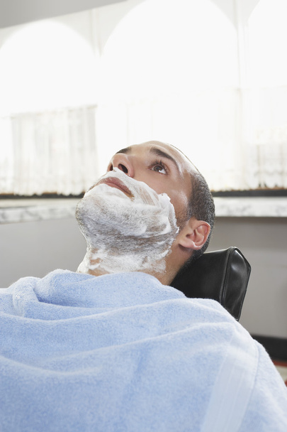 Man with shaving foam - Zdjęcie, obraz