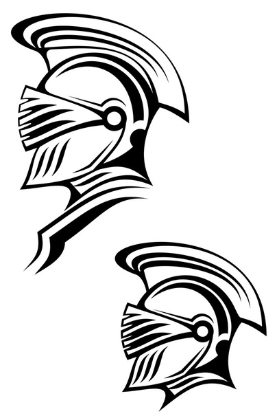 oude warrior - Vector, afbeelding