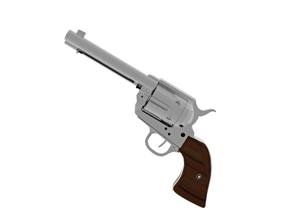 vector illustration of a gun isolated on white background - Φωτογραφία, εικόνα