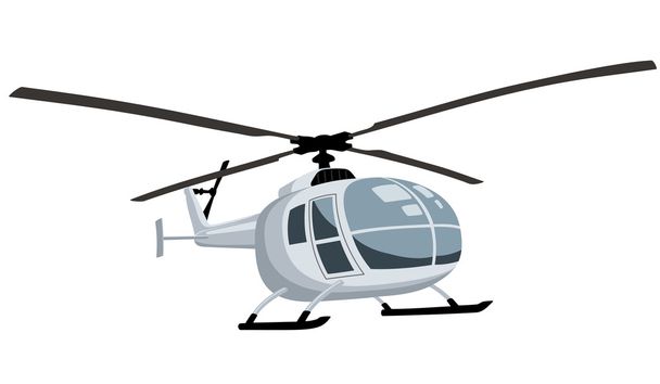 Helicóptero volador
 - Vector, Imagen