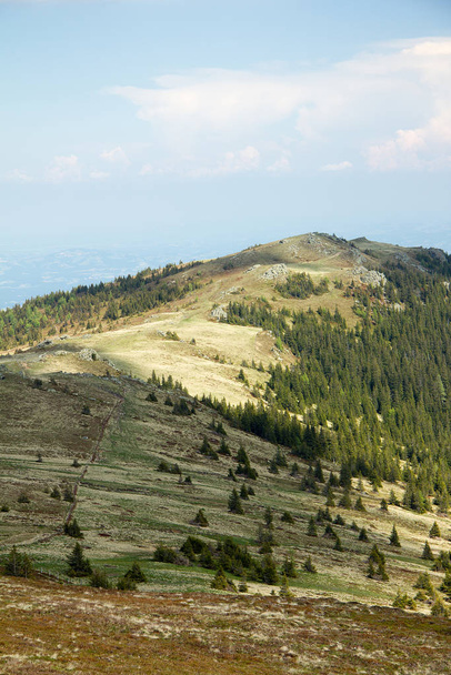 sprawling landscape in the mountains in summer - Foto, afbeelding