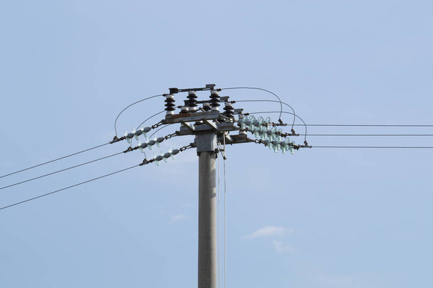 electric pole, voltage energy - Foto, immagini