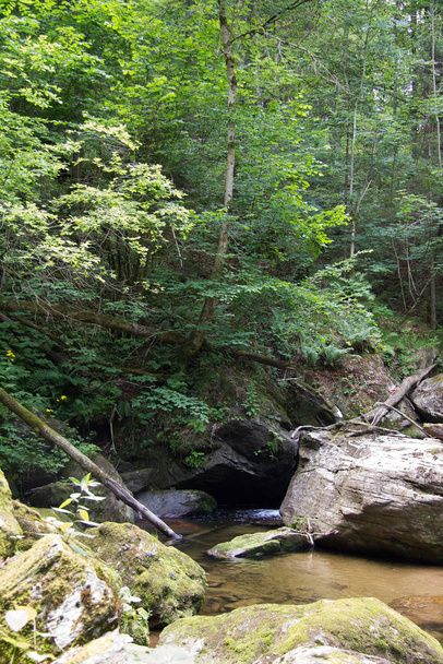 beautiful waterfall on nature background - Fotografie, Obrázek