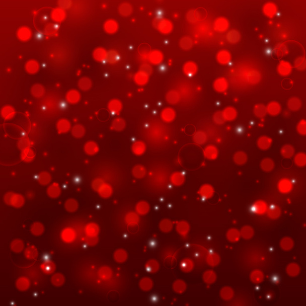 Rode bokeh achtergrond - Vector, afbeelding